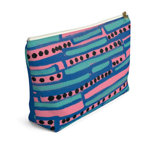 Pink Sunset Accessory Pouch w T-bottom