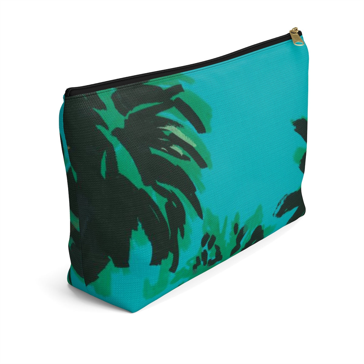 Palm Tree Accessory Pouch w T-bottom