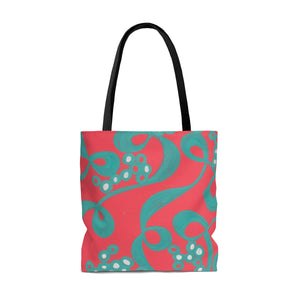 Red Bubble Tote Bag