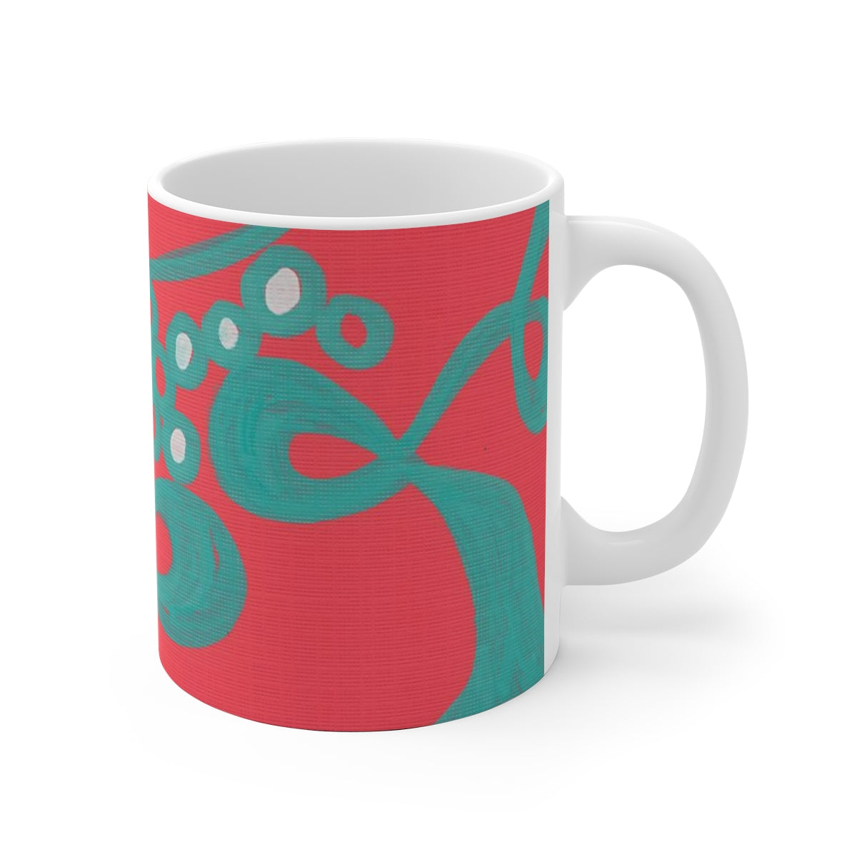 Red Bubble Ceramic Mug
