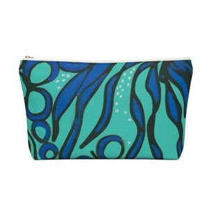 Blue Seaweed Accessory Pouch w T-bottom