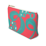 Red Bubble Accessory Pouch w T-bottom